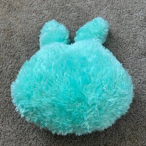 Mint Bunny Throw Pillow